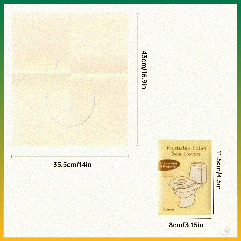 Disposable Toilet Seat Covers (Pack of 10) thumbnail 6