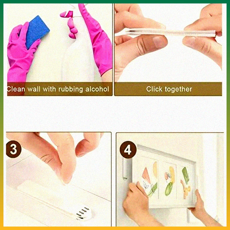 Heavy Duty No-Drill Velcro Hanging Strips (2 Strips) thumbnail 3